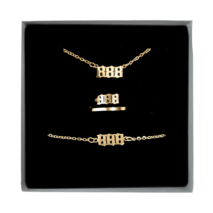 888 Angel Number Jewelry Set