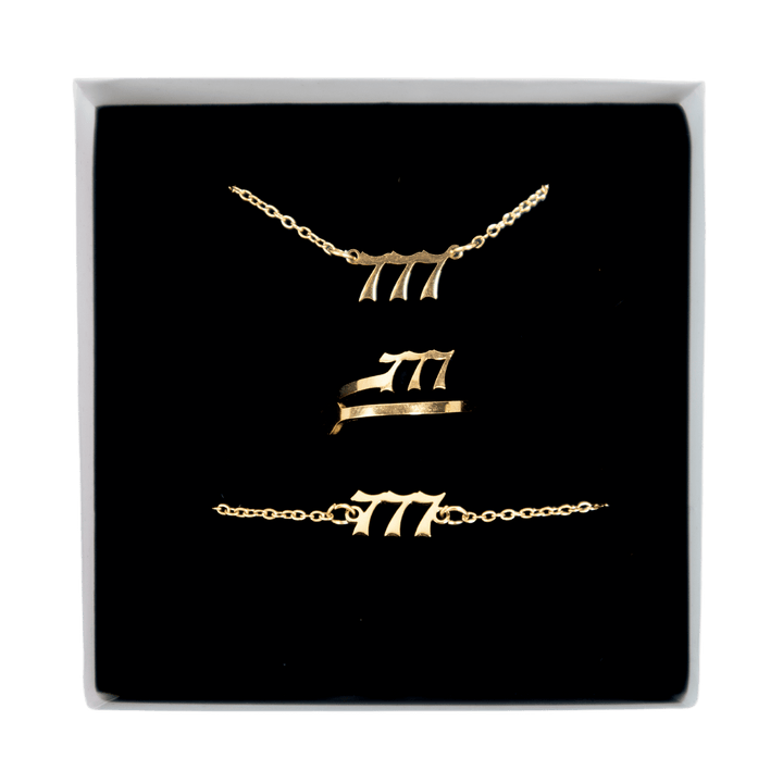777 Angel Number Jewelry Set