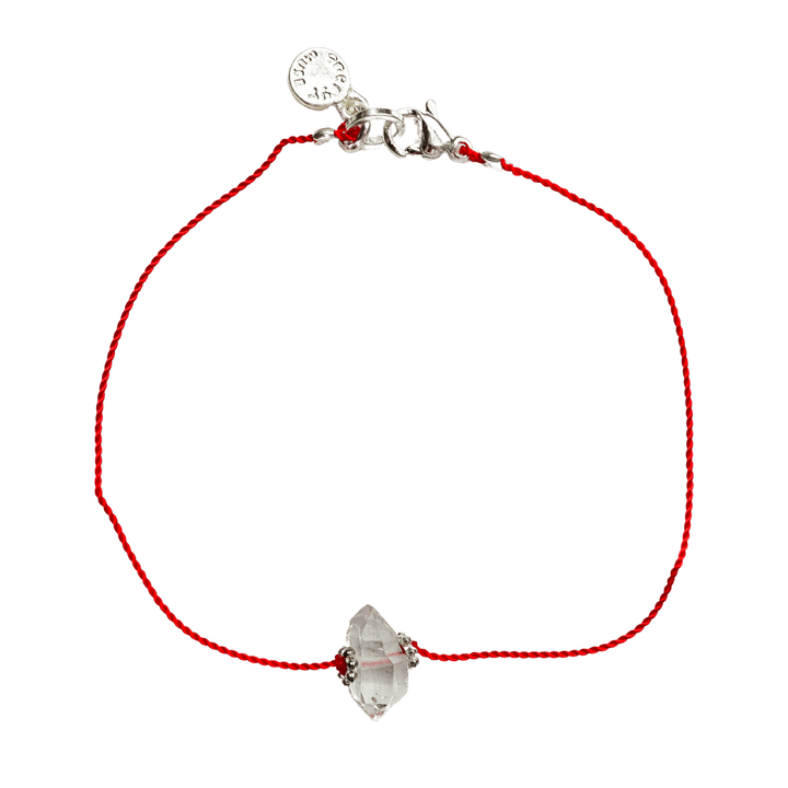 Herkimer Diamond Bracelet with Red Activation String
