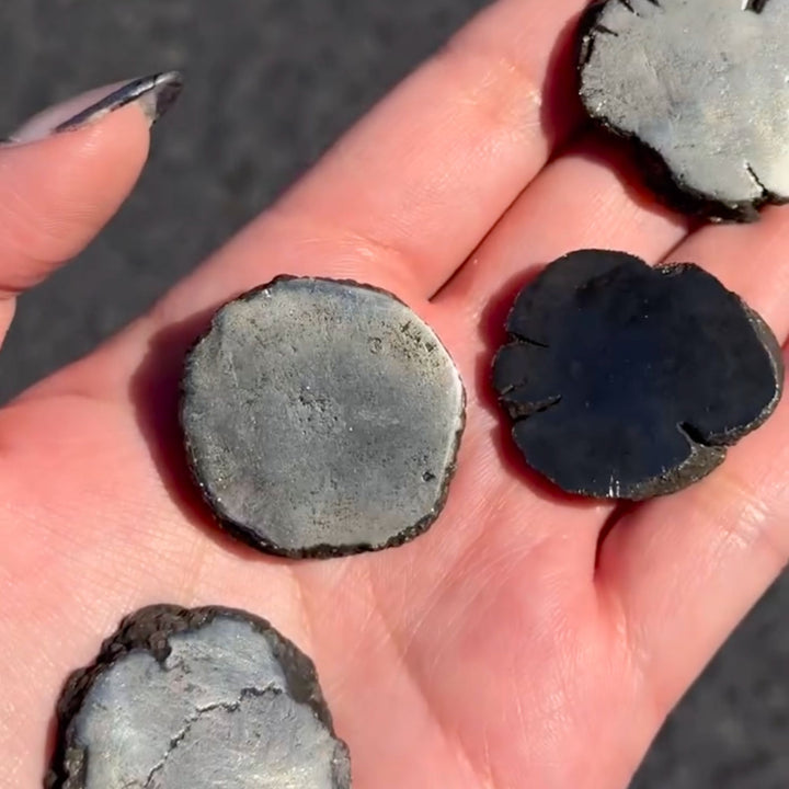 Pyrite with Marcasite Slice