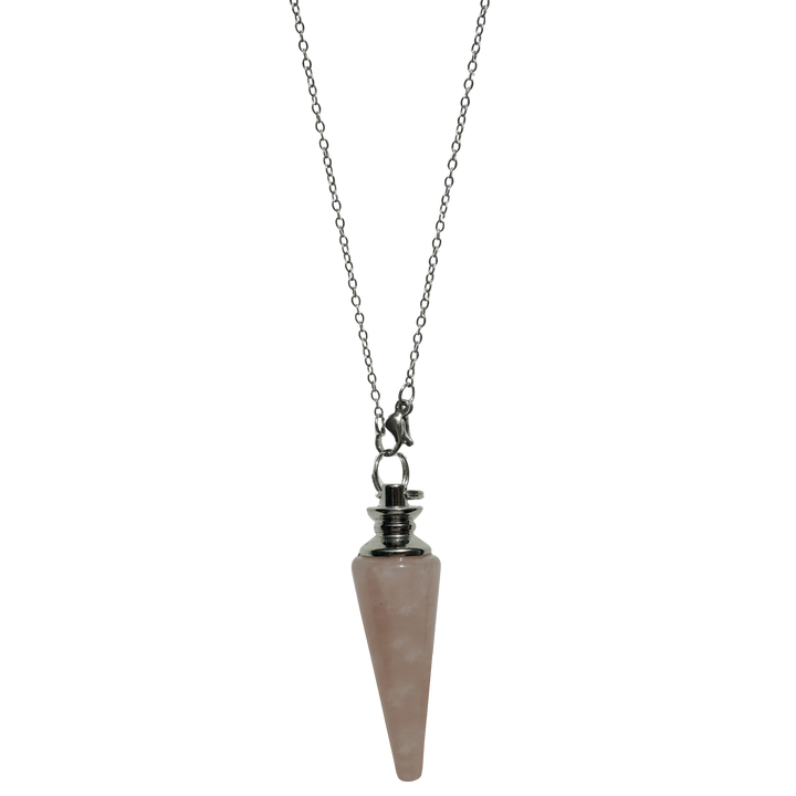 Rose Quartz Pendulum Necklace