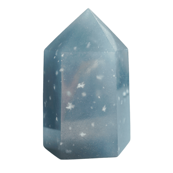 Snowflake Angelite Pillar