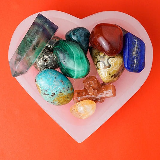Selenite Heart Bowl