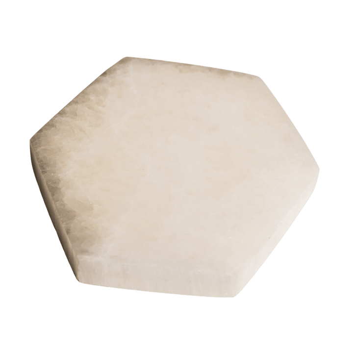 Selenite Hexagon Charging Plate